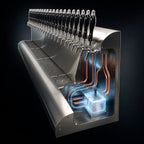 Thumbnail image #4 for Perlick Corporation 4076DN8 8-Faucet Modular Wall-Mount Glycol-Cooled Stainless Steel Draft Beer Dispensing Tower