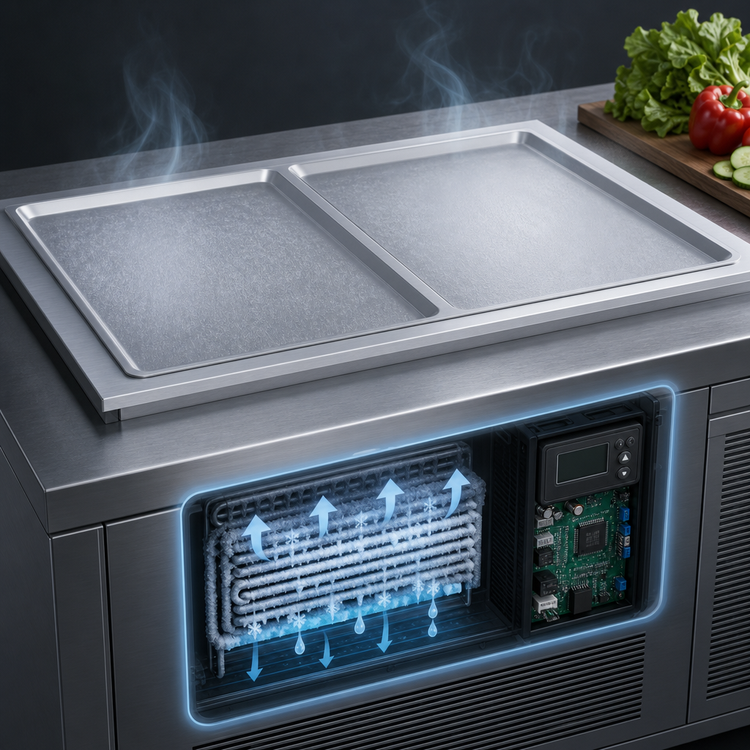Product image #4 for Hatco FTBR-2 39 Inch Remote Drop-In Frost Top, 2 Full-Size Sheet Pan Capacity