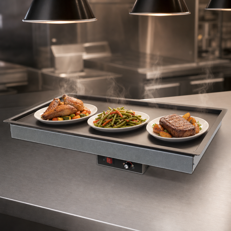 Product image #4 for Hatco Glo-Ray Built-In Rectangular Heated Shelf with Recessed Top, 30 x 15.5-Inch Usable Shelf, 120V