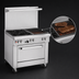 Thumbnail image #4 for Southbend Ultimate 36-Inch Gas Restaurant Range with 2 Open Burners, 24-Inch Charbroiler and Cabinet Base