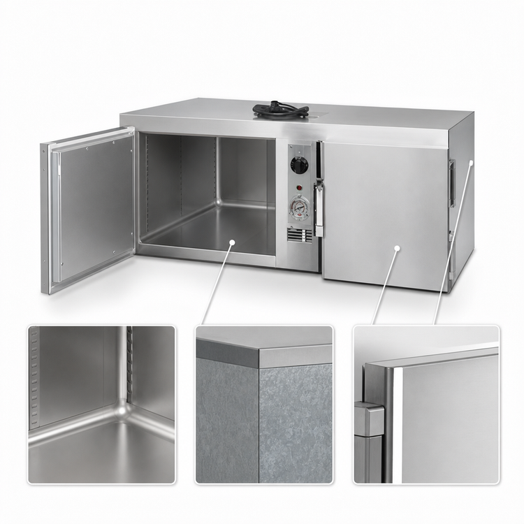 Product image #4 for Atlas Metal HB-4 Undercounter Slide-In Electric Heated Base