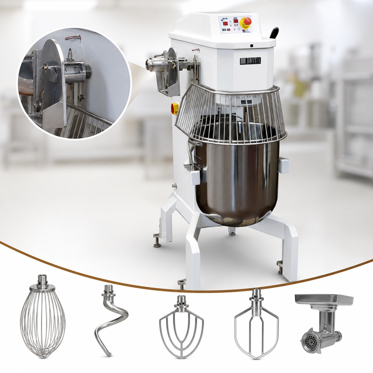 Product image #4 for Doyon BTF060H 60-Quart Floor Model Planetary Mixer with #12 Hub, 20-Speed, 4 HP