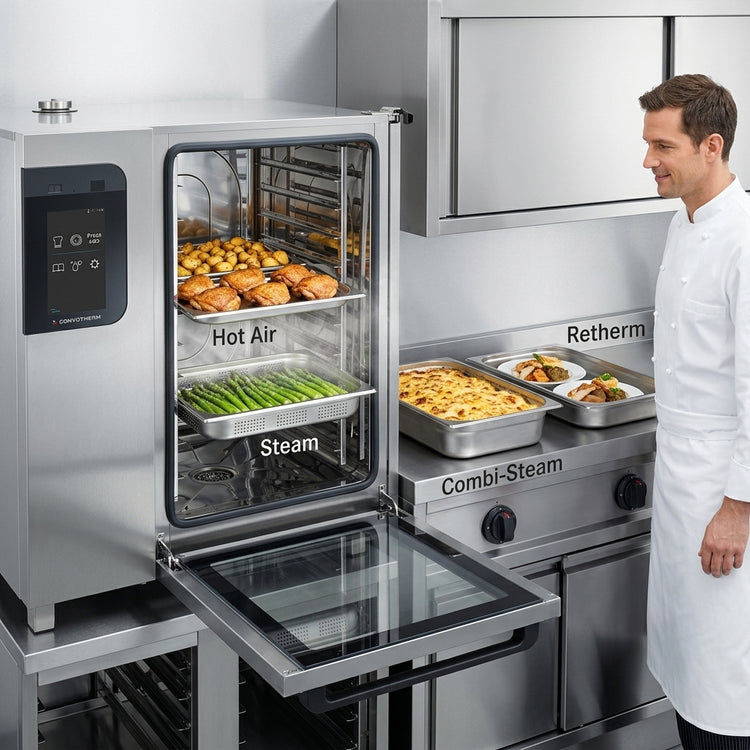 Product image #3 for Convotherm C4 ET 10.20GB-N Maxx Pro Full-Size Gas Combi Oven with Steam Generator