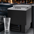 Thumbnail image #4 for Beverage Air GF24HC-B Underbar Deep Well Glass Froster with Sliding Lid, 24-1/8 Inch Wide, 4.0 Cu. Ft., 0°F