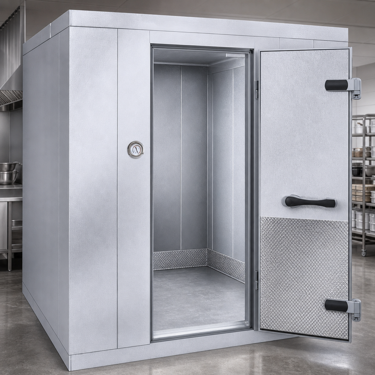 Product image #4 for Kolpak Kold-Front Indoor Floorless Walk-In Cooler with Remote Refrigeration, 14' x 10' x 8' 6" Nominal