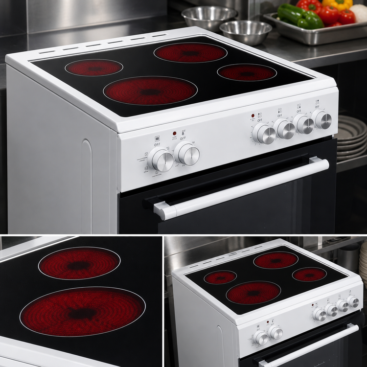 Product image #5 for Summit Appliance 24-Inch White Electric Smooth-Top Convection Range