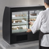 Thumbnail image #4 for Fogel Mirage Series Full-Service Curved Glass Refrigerated Bakery Display Case, 48-1/2 Inch Wide, Black Exterior