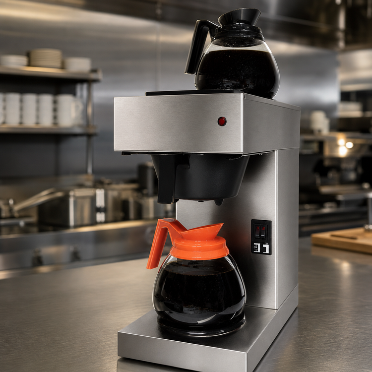 Product image #4 for Bloomfield ECO 4543-D2 Manual-Fill Decanter-Style Drip Coffee Brewer with 2 Warmers, 120V