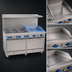 Thumbnail image #4 for Comstock-Castle F3226-24 60-Inch Gas Range with 6 Star Burners, 24-Inch Griddle, and 2 Standard Ovens