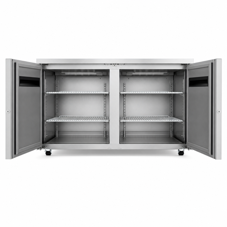 Product image #4 for Hoshizaki Steelheart 60-Inch Low Profile Two-Door Undercounter Freezer with Locks