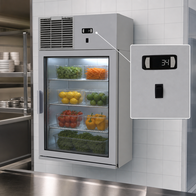 Product image #4 for Glastender 24-Inch Wall-Mount Refrigerator with Left-Hinged Glass Door