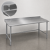 Thumbnail image #4 for Eagle Group Budget Series 84-Inch x 30-Inch 430 Stainless Steel Work Table with 1-1/2-Inch Rear Up-Turn