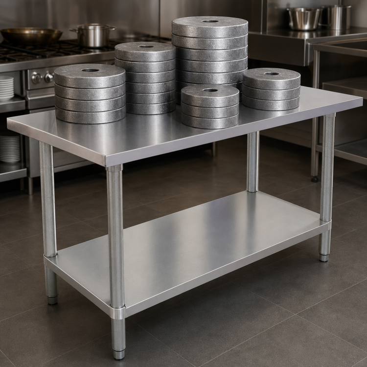 Product image #4 for 84-Inch x 24-Inch Stainless Steel Work Table with Undershelf