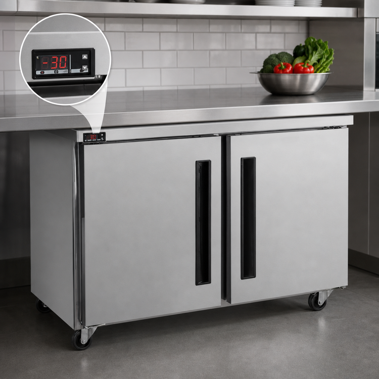Product image #4 for Centerline 36 Inch 2-Section Compact Undercounter Freezer with Solid Right/Right Doors