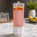Thumbnail image #4 for Empire Single Round White Acrylic Beverage Dispenser with Ice Chamber