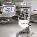 Thumbnail image #4 for Globe (Middleby) SP30 30-Liter 3-Speed Floor Planetary Mixer with 60-Minute Timer and #12 Hub