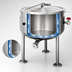 Thumbnail image #4 for Cleveland Range Short Series 40-Gallon Direct Steam Jacketed Kettle with Tri-Leg Base