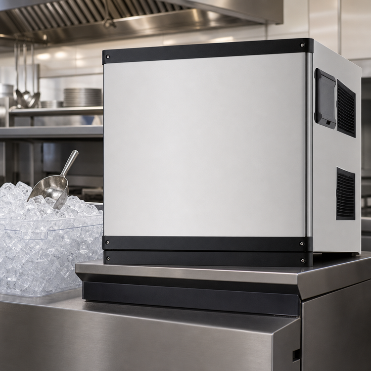 Product image #4 for Resolute Ice Systems ICH500 Modular Air-Cooled Ice Machine Head, 500 lb/24 Hr, Full-Size Dice Cubes