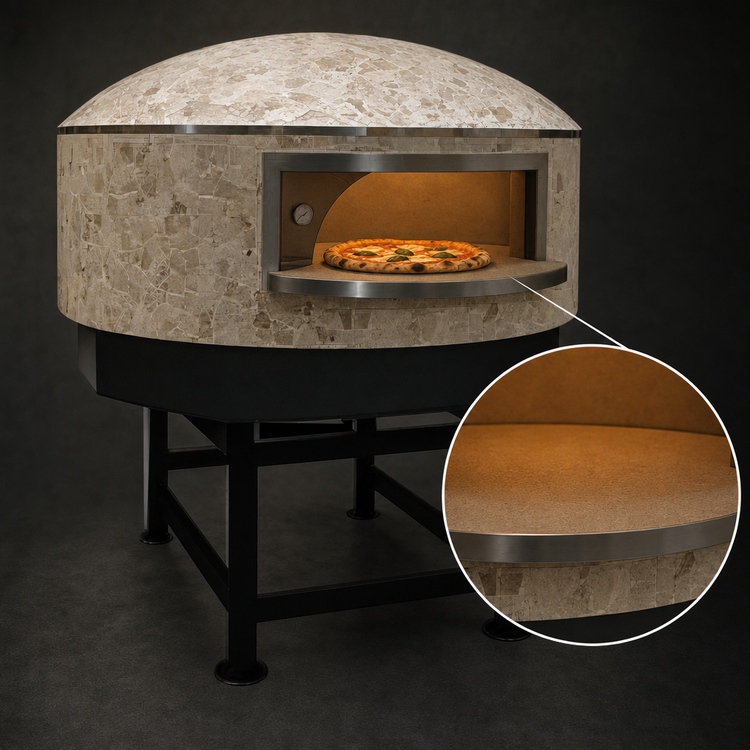 Product image #4 for Univex Stone Hearth Round Gas Pizza Dome Oven, 47-1/4 Inch Chamber, 7-Pizza Capacity