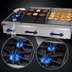 Thumbnail image #4 for Comstock-Castle 48-Inch Countertop Gas Hotplate, Griddle and Char-Broiler Combination with 2 Open Burners