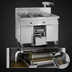Thumbnail image #4 for Imperial IFSCB250E Electric Floor Model 2-Tank Fryer with Built-In Filter System and Dump Station