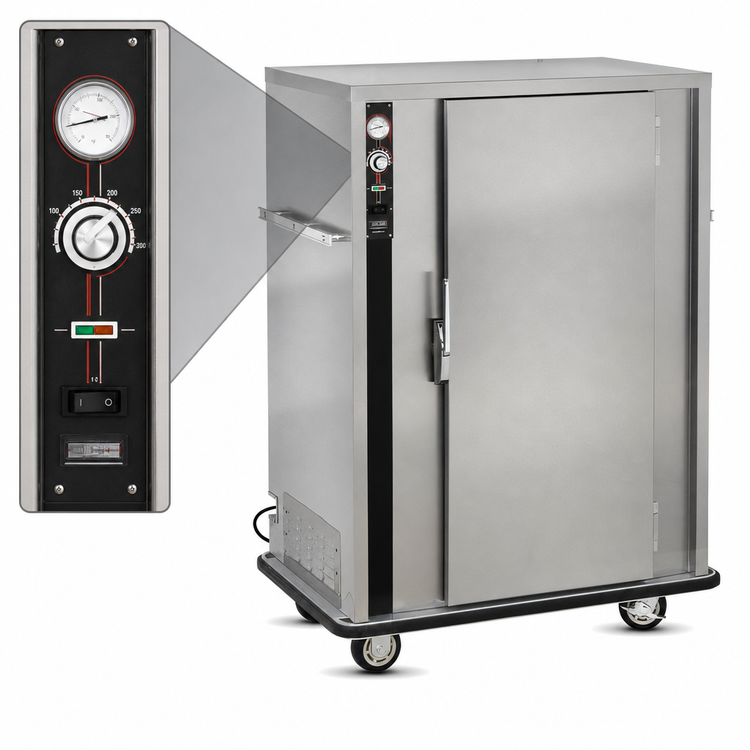 Product image #5 for FWE P-Series P-90 Mobile Heated Banquet Holding Cabinet, 72-90 Covered 11-Inch Plate Capacity