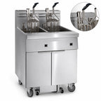Thumbnail image #4 for Imperial (Middleby) IFSSP275EUC Electric Double-Tank Floor Fryer, 75 lb. Capacity per Tank, Computer Controls, Built-In Filter