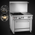 Thumbnail image #4 for Southbend Ultimate 36-Inch Gas Restaurant Range with 2 Burners, 24-Inch Griddle, and Convection Oven