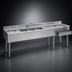 Thumbnail image #4 for Eagle Group 2200 Series 10-Foot Underbar Combination Unit with 3 Sink Bowls, Dual Ice Bins, and Drainboards