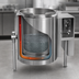 Thumbnail image #4 for Vulcan 40-Gallon Gas-Fired Tilting Steam Kettle, 2/3 Jacketed, Power Tilt