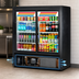 Thumbnail image #4 for True Two-Section Narrow-Depth Sliding Glass Door Merchandiser Refrigerator with LED Lighting