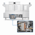 Thumbnail image #4 for Hobart CL86-DWR High Temperature Rack Conveyor Dishwasher with Drain Water Energy Recovery