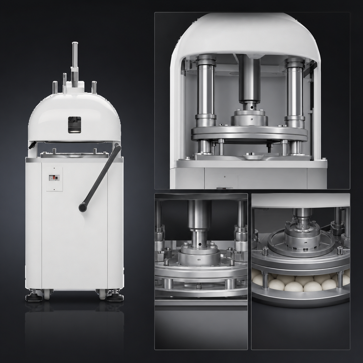 Product image #5 for Trento Manual Dough and Bun Rounding Divider, 15-Piece, 220V, 1-Phase