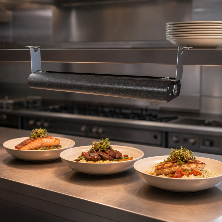 Product image #4 for Vollrath 18 Inch Low Profile Unlighted Heat Strip with Remote Infinite Switch, 208V