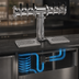 Thumbnail image #4 for Glastender Pipe Tee 6-Faucet Countertop Glycol-Cooled Draft Dispensing Tower, Mirror Finish