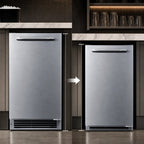 Thumbnail image #5 for Summit Commercial BIM26H34 Undercounter Crescent Ice Maker with 22-lb Bin, 25-lb/24 hr Production, Drain-Free, Stainless Steel