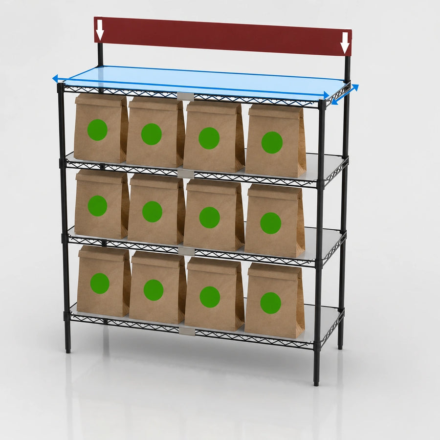 48-Inch x 18-Inch Shelves