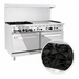 Thumbnail image #5 for CookRite 60-Inch Propane Gas Combination Range with 4 Open Burners, 36-Inch Right Griddle, and 2 Ovens