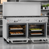 Thumbnail image #4 for Ultimate 60-Inch Gas Restaurant Range with 9 Open Burners, Standard Oven, and Convection Oven