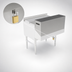 Thumbnail image #4 for John Boos 48-Inch Single Speed Rail Locking Cover, 18/300 Stainless Steel