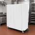 Thumbnail image #4 for Metro Waterproof White Vinyl-Nylon Cart Cover for 48 x 18 x 62 Inch Queen Mary and Banquet Cart
