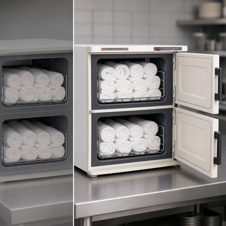 Product image #4 for Town Equipment 2-Compartment Waterless Towel Steamer, 160-Towel Capacity, 120V