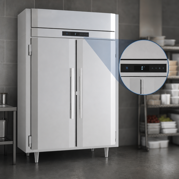 Product image #4 for Victory UltraSpec 49.02 Cu. Ft. Two-Section Reach-In Freezer with V-Core, Stainless Steel, Self-Contained