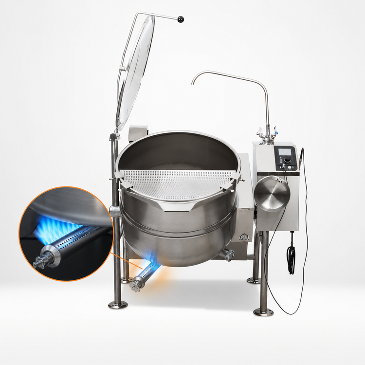 Product image #4 for Cleveland Range 40-Gallon Gas Tilting Steam Kettle, 2/3 Steam-Jacketed, Floor Model