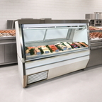 Thumbnail image #4 for Howard-McCray 34N Series R-CFS34N-4-S-LED 48-Inch Double-Duty Fish/Poultry Service Case, Straight Glass, Stainless Steel, Remote Refrigeration