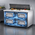 Thumbnail image #4 for True 48-Inch Two-Section Drawered Sandwich/Salad Prep Table with 4 Drawers, 12 Pan Openings, and R290 Refrigeration