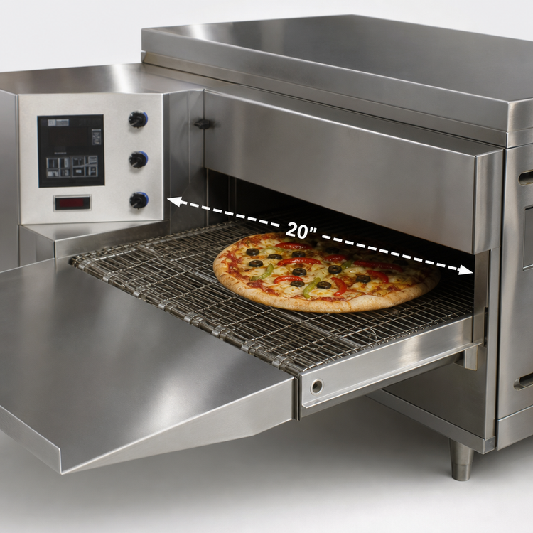 Product image #4 for Middleby Marshall PS520E-2 Countertop Double-Deck Electric Conveyor Pizza Oven, 18-Inch Belt