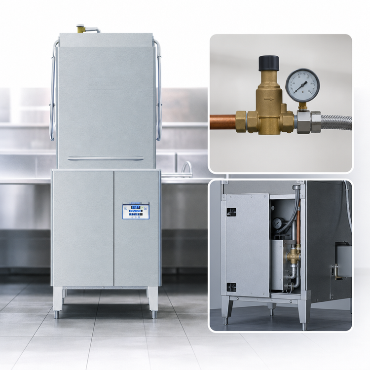 Product image #4 for Jackson DynaStar HH-E W/O Tall Chamber High-Temperature Sanitizing Door-Type Dishwasher, No Booster
