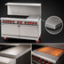 Thumbnail image #4 for American Range 60-Inch Commercial Gas Range with 24-Inch Griddle, Six Open Burners, Standard Oven, and Storage Base