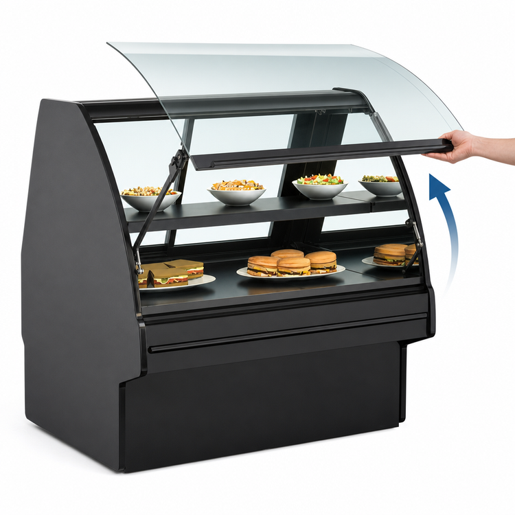 Product image #4 for Structural Concepts Fusion GMDS5R Self-Contained Refrigerated Full-Service Deli Case with Curved Front Glass